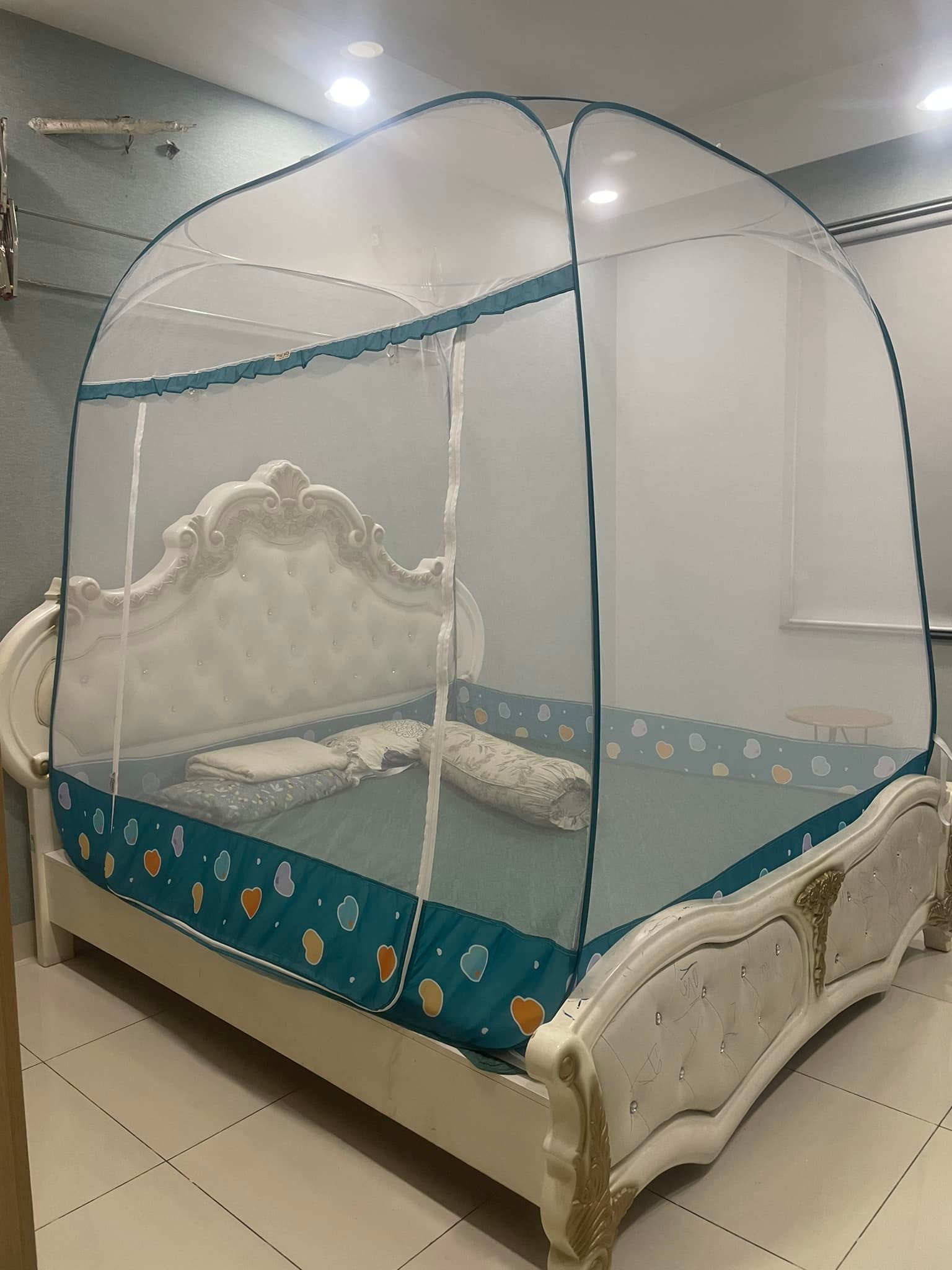 Màn Chụp Đỉnh Vuông Cao Cấp Mộc Miên 1,8mx2m - 1 cửa
