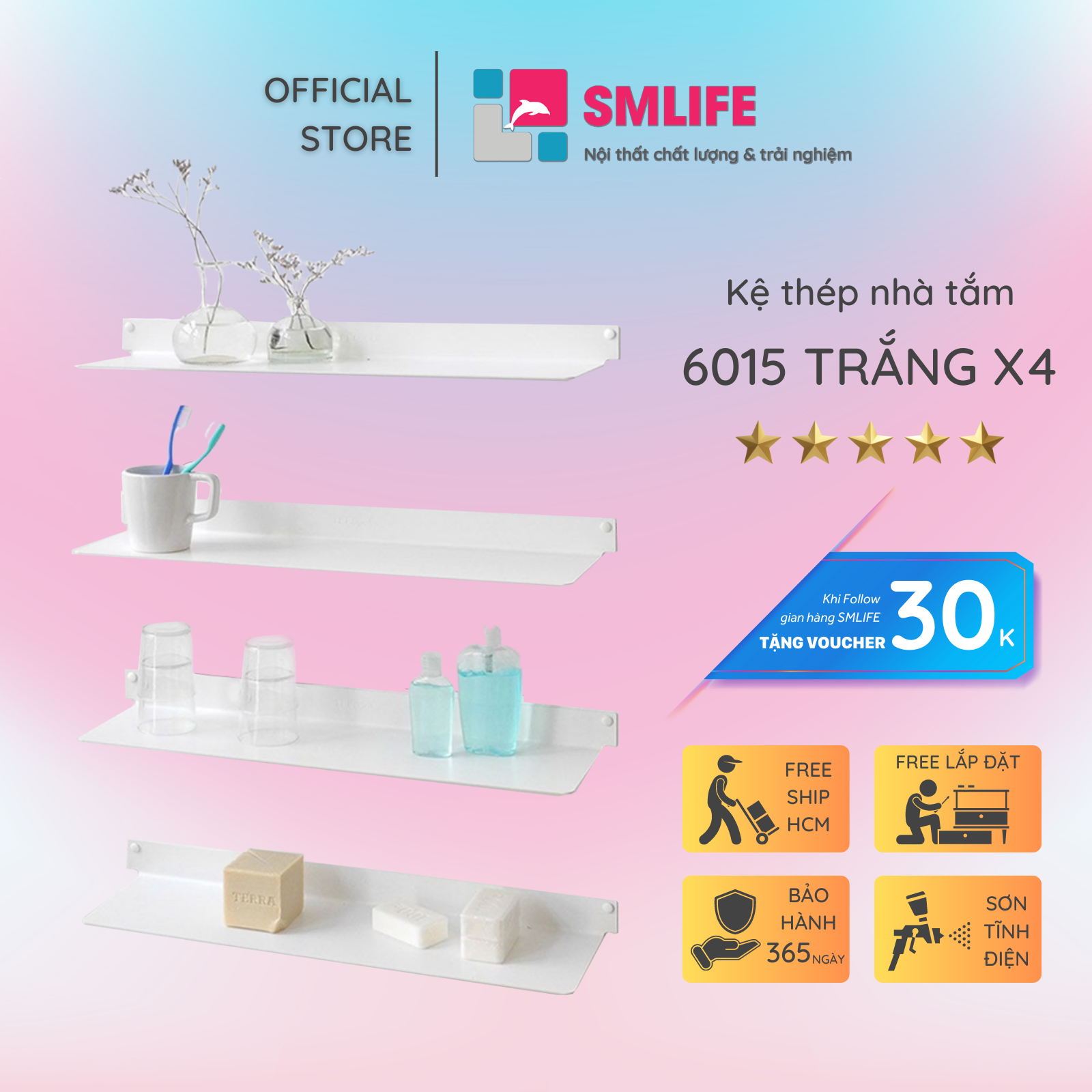 Kệ nhà tắm 6015 (set 4)