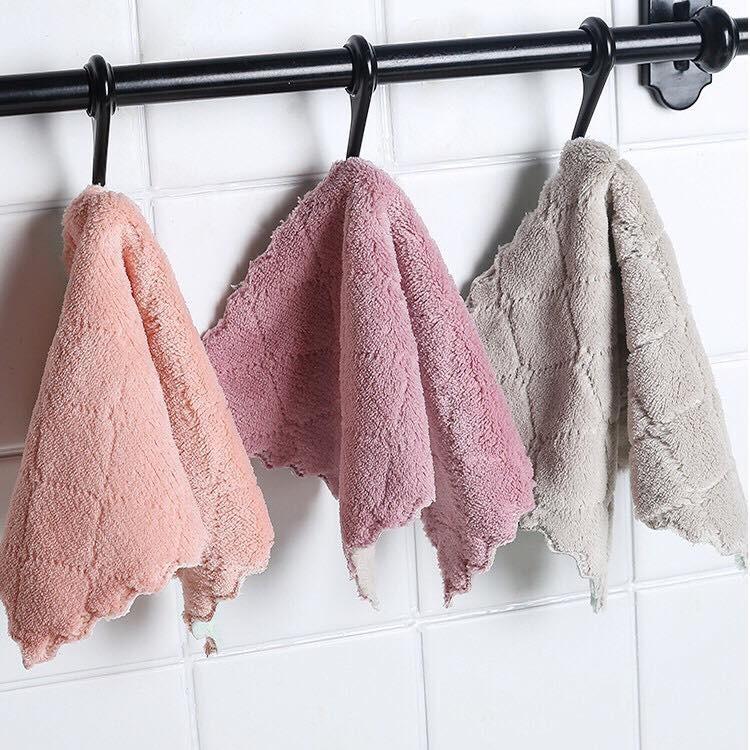 Combo 10 Khăn Lau Nhà Bếp Đa Năng 2 Màu Siêu Thấm Nước