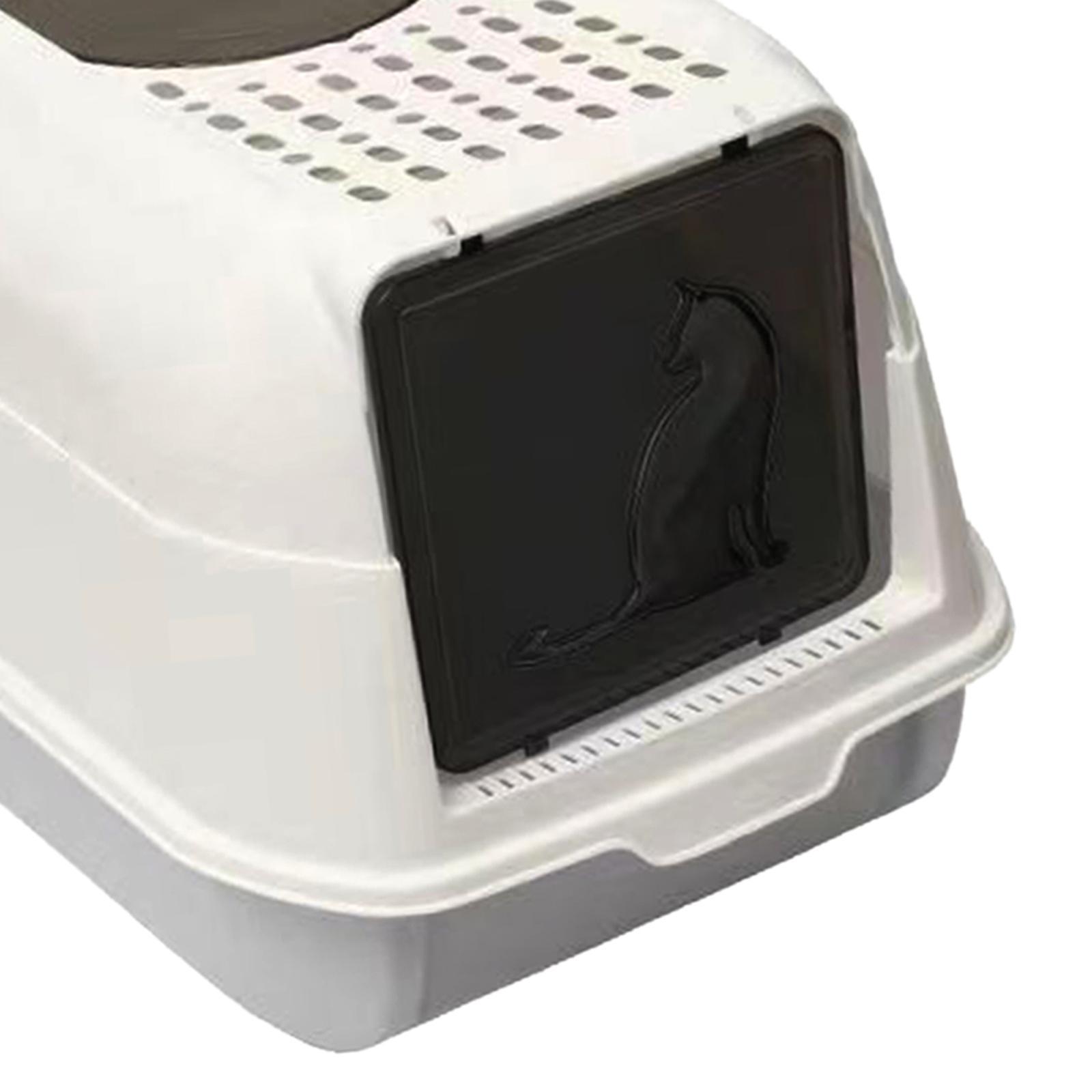 Enclosed Cat Litter Box Kitten Litter  Litter Tray Detachable Litter Pan for Indoor