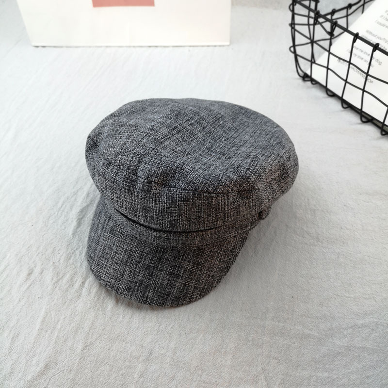 Mũ newsboy phụ kiện thời trang nữ chất vải thô