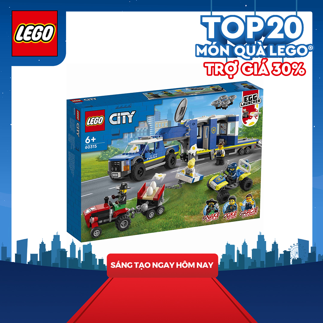 Đồ Chơi LEGO CITY Trạm Cảnh Sát Lưu Động 60315