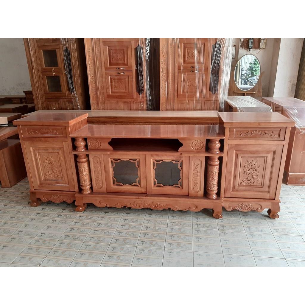 Kệ tv gỗ xoan đào