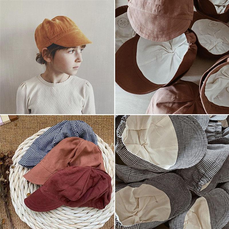 EnkeliBB Soor Ploom Thu Mùa Đông Cho Bé Cap Vintage Bé Trai Bé Gái Nón Thương Hiệu Thiết Kế