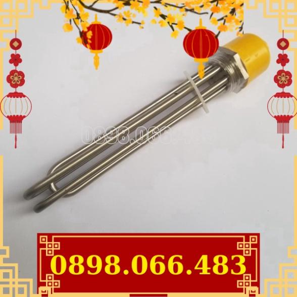 Điện trở nhiệt, Điện trở đun dầu, Điện trở đun nước cục ren inox 304 phi 48 chiều dài 40cm công suất