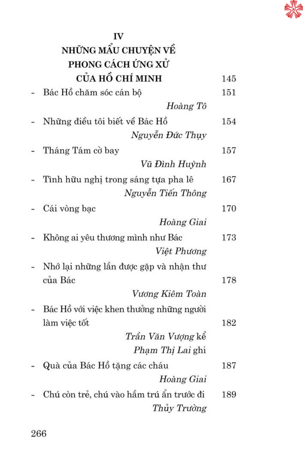 Những mẩu chuyện về phong cách Hồ Chí Minh (bản in 2024)