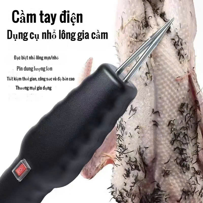 Máy Nhổ Lông Gà Vịt Lợn Cầm Tay Tích Điện Động Cơ Kép: Nhỏ Gọn, Tiện Lợi [Hàng Tốt, Giá Rẻ]