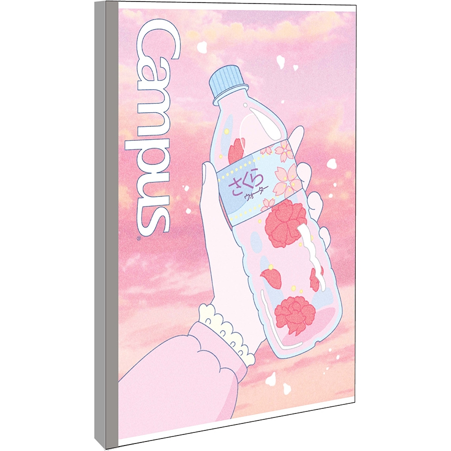 Vở B5 200 Trang Campus Kawaii - Kẻ Ngang Có Chấm - Mẫu 2 - Hồng Nhạt