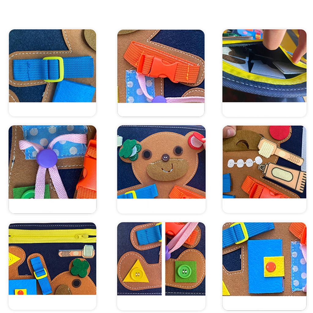 Kids Busy Board Montessori Toys Montessori Early Education Dress Aids Preschool Toys for Kids Children