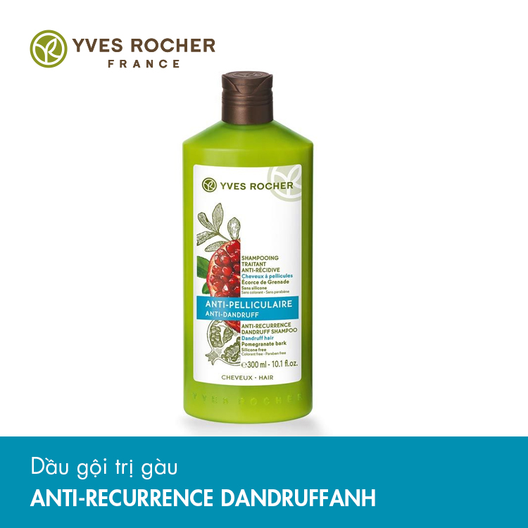 Dầu Gội Trị Gàu Yves Rocher Anti-Recurrence Dandruff Shampoo 300ml