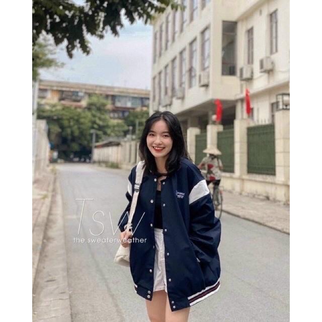 Áo khoác dù bomber ulzzang nam nữ