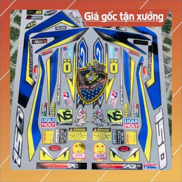 Tem xe winner chất liệu Crom chính hãng cao cấp