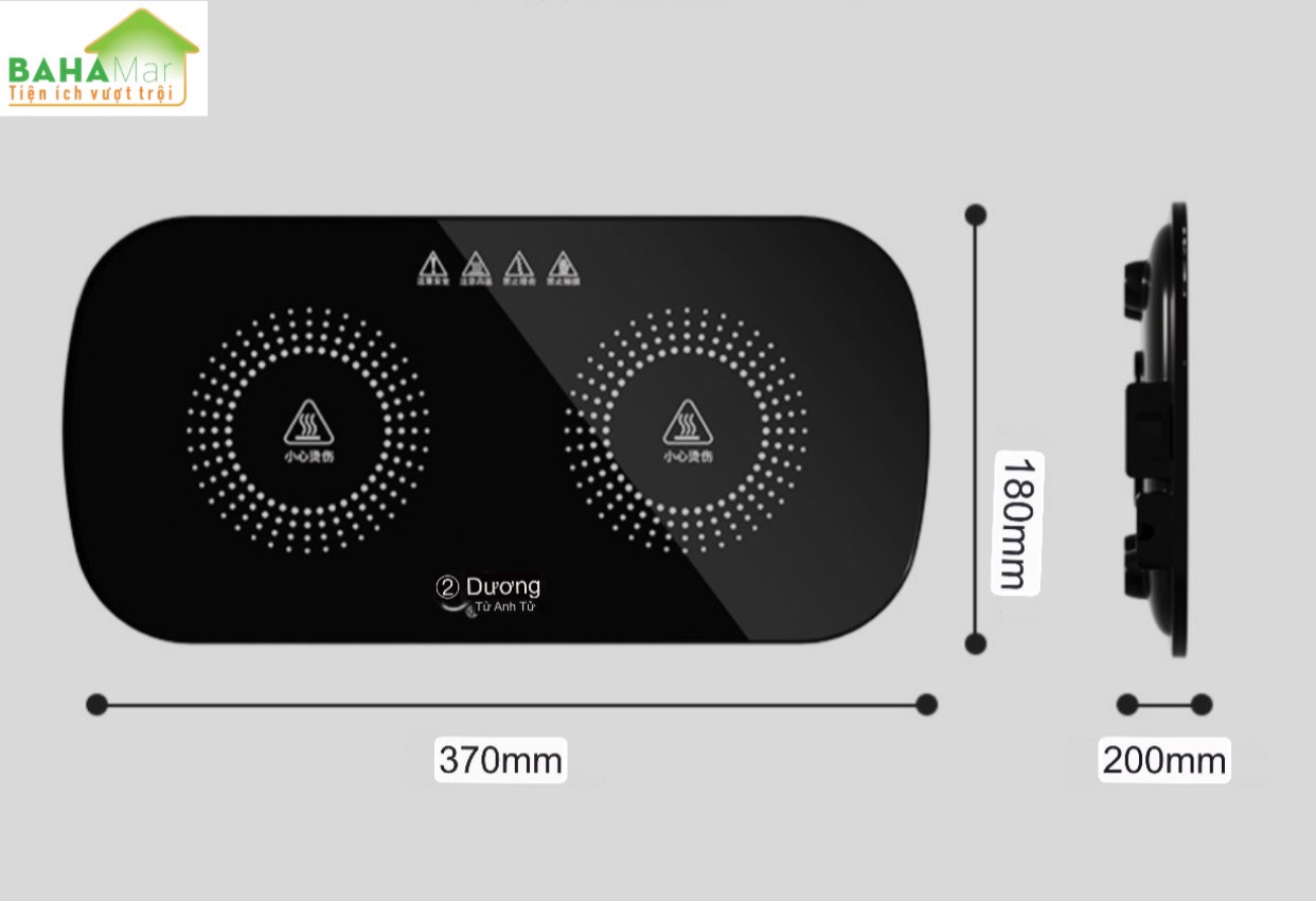 TẤM NHIỆT THÔNG MINH ĐA CHỨC NĂNG GIỮ ẤM LƯU NHIỆT CHO BỘ ẤM TRÀ  (37x18cm) "BAHAMAR"  Bề mặt kính cường lực được nâng cấp, bền hơn và dễ dàng lau sạch bụi bẩn