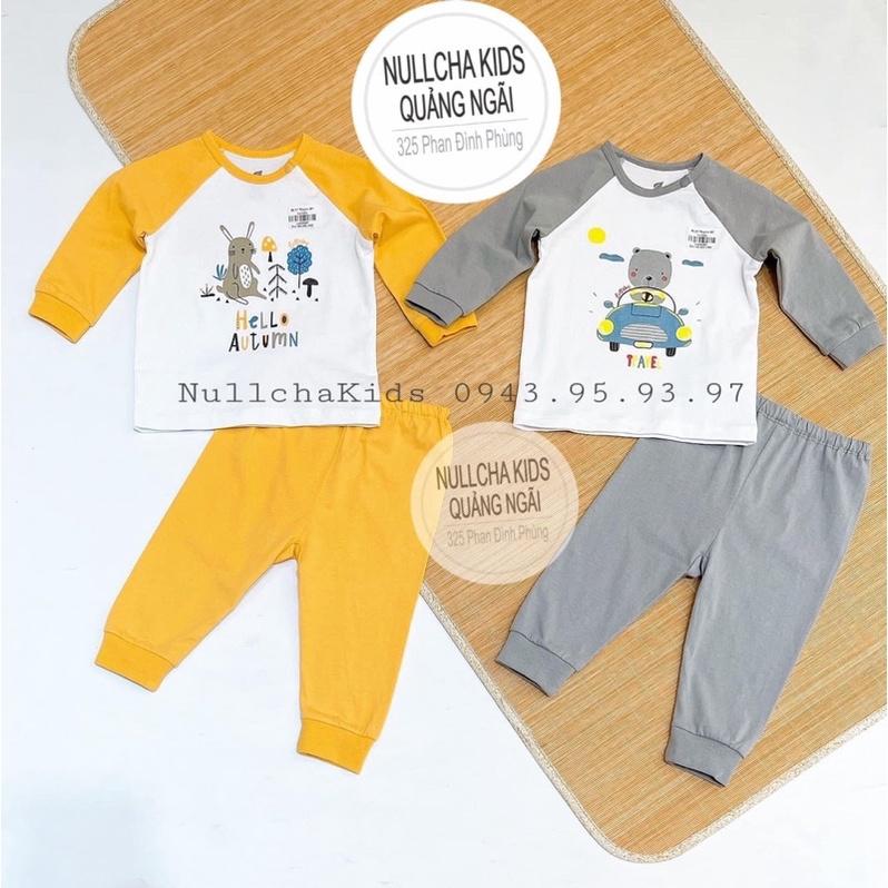 Bộ dài tay raglan Lullaby 2021 bé trai bé gái