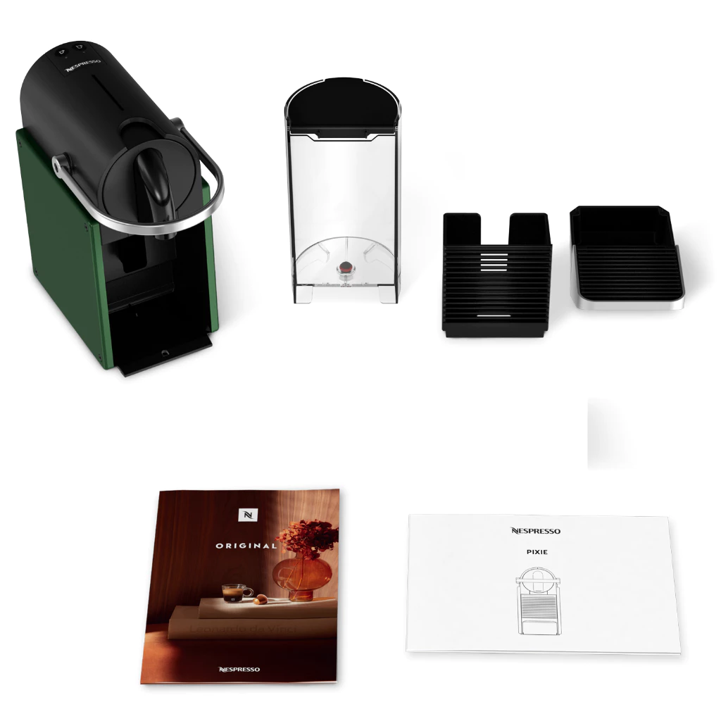 Máy pha cà phê Nespresso Pixie Xanh Lá Đậm - Hàng chính hãng