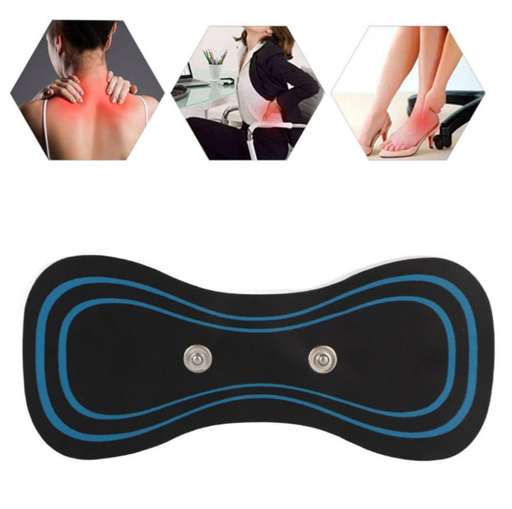 Miếng dán massage xoa bóp cổ vai gáy mini 6 chế độ tiện lợi, Máy mát xa châm cứu đấm bóp massage xung điện