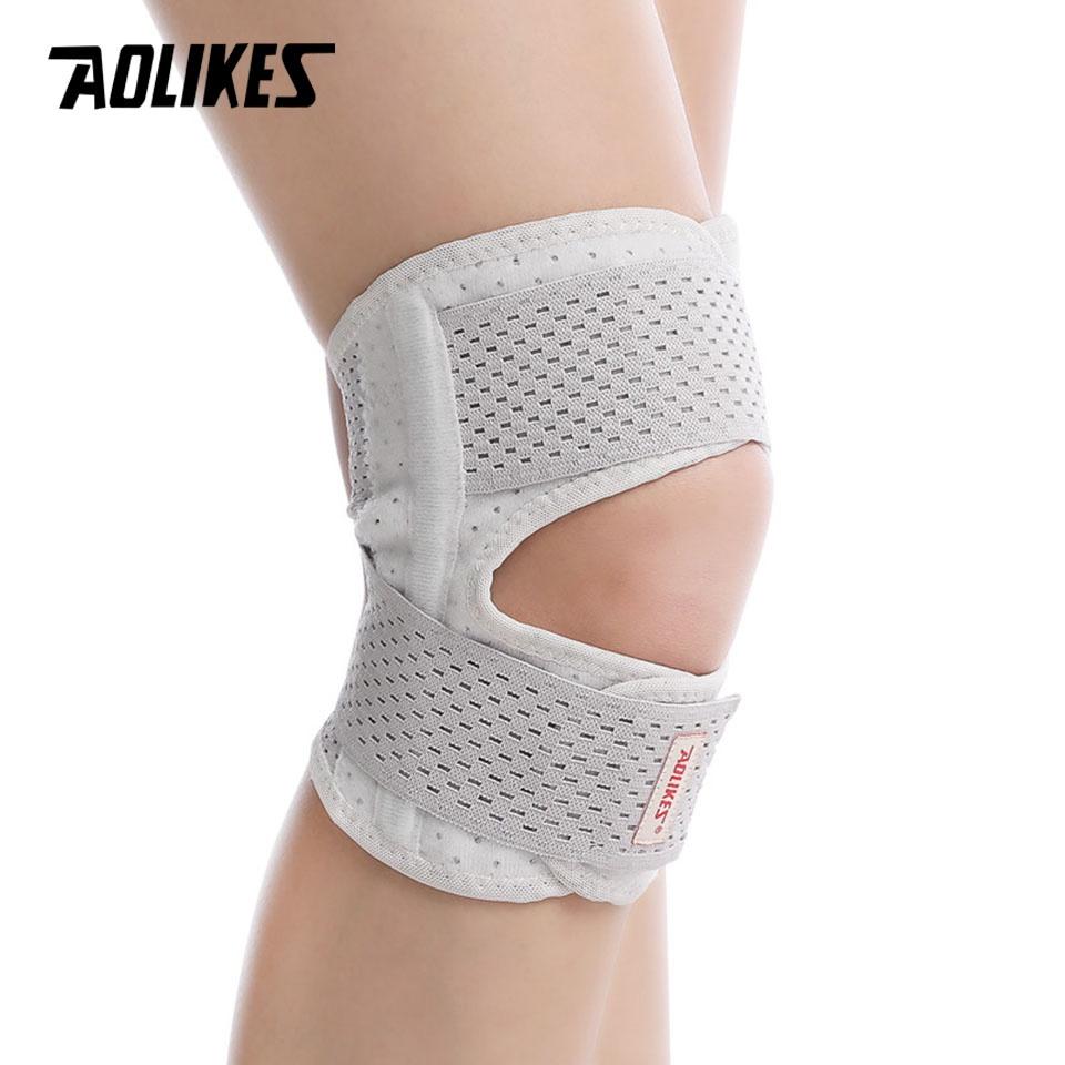 Đai bảo vệ đầu gối chạy bộ chính hãng AOLIKES HX-7901 thiết kế kiểu Nhật Knee Support Braces Bó gối thể thao magic