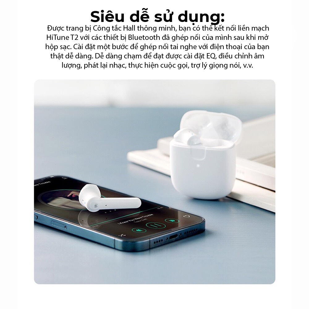 Tai nghe Bluetooth True Wireless Ugreen WS105 - Âm thanh Hifi True Wireless 20h Playtime - Thiết Kế Công Thái Học - Hỗ Trợ Sạc Không Dây Qi