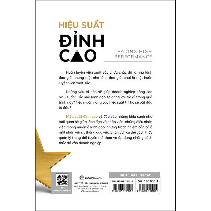 Hiệu Suất Đỉnh Cao - tạo ra môi trường thúc đẩy hiệu suất trong tổ chức