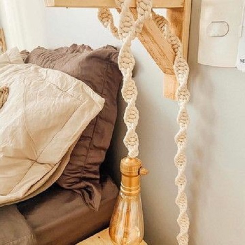 Dây điện trang trí macrame handmade