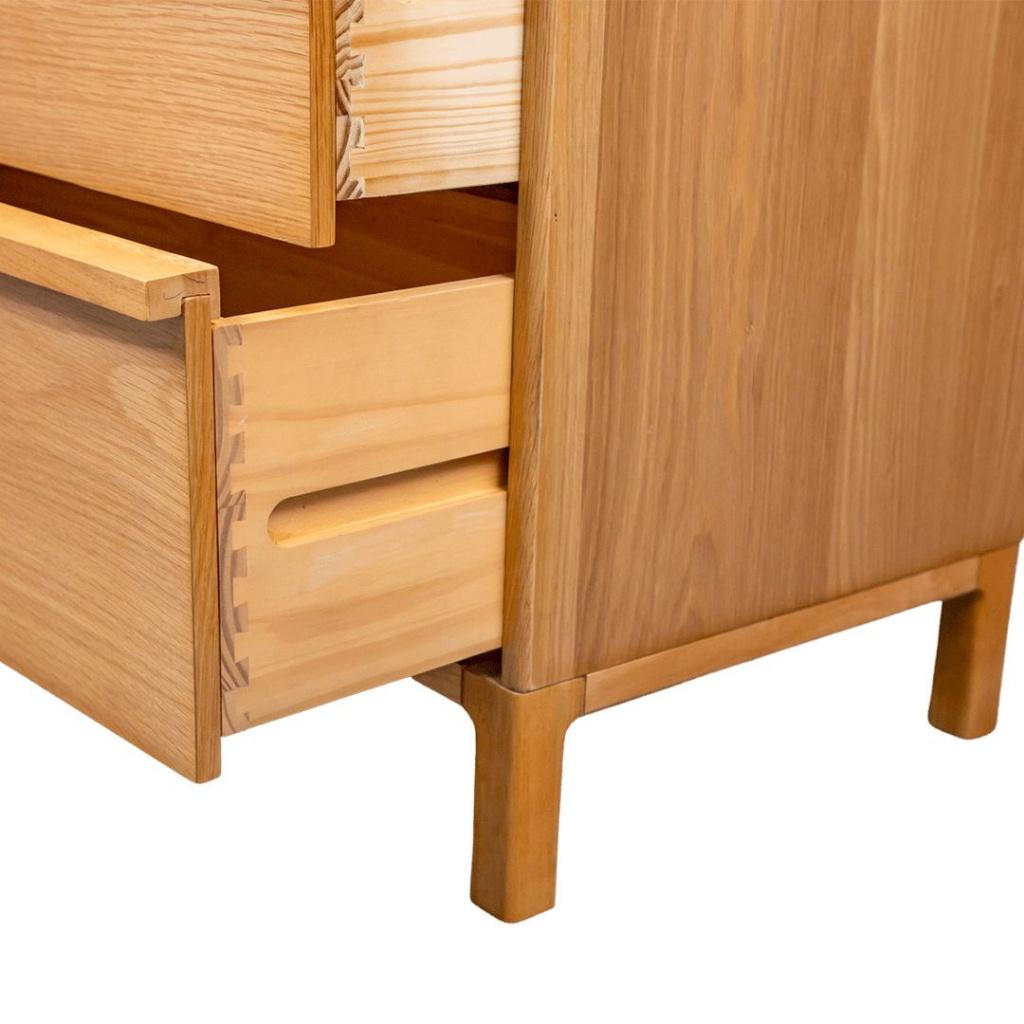 Tủ phòng ngủ gỗ sồi 3 ngăn kéo hiện đại SMLIFE Baileigh | D91 x R45 x C100cm | gỗ Sồi