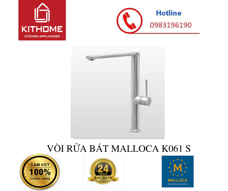 VÒI RỬA BÁT MALLOCA K061 S - HÀNG CHÍNH HÃNG