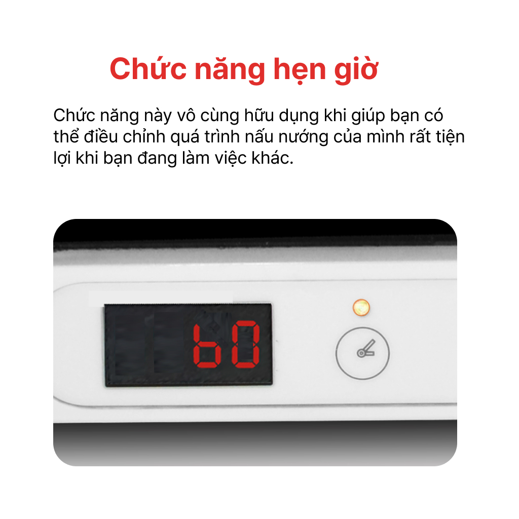 Bếp từ đơn inverter HAPPYCOOK, HSI-200KS - Hàng Chính Hãng