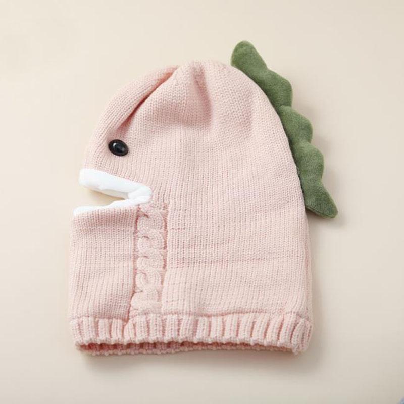 Doitbest Mùa Đông Đan Cho Bé Nón Len Khăn Quàng 1 Nón Bé Gái Bé Trai Beanies Mũ Ấm Áp Khủng Long Earflap Nón dành Cho Trẻ Em