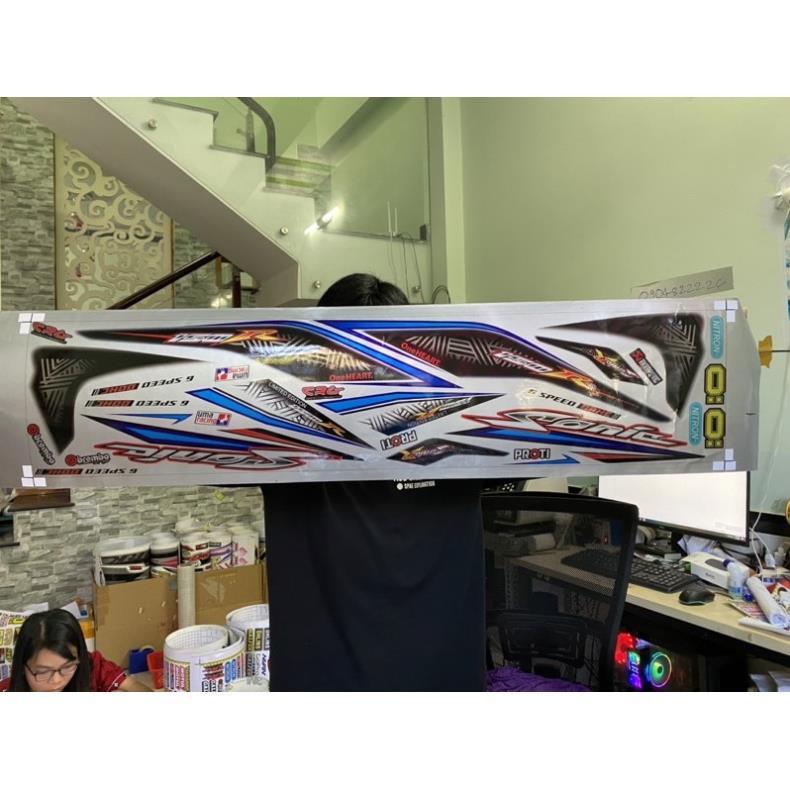 Tem rời Honda Sonic 150 chất liệu Candy cao cấp bảo hành màu sắc vĩnh viễn