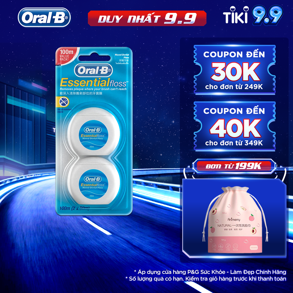 Chỉ Nha Khoa ORAL-B Essential Menthol 100m (50m x 2)