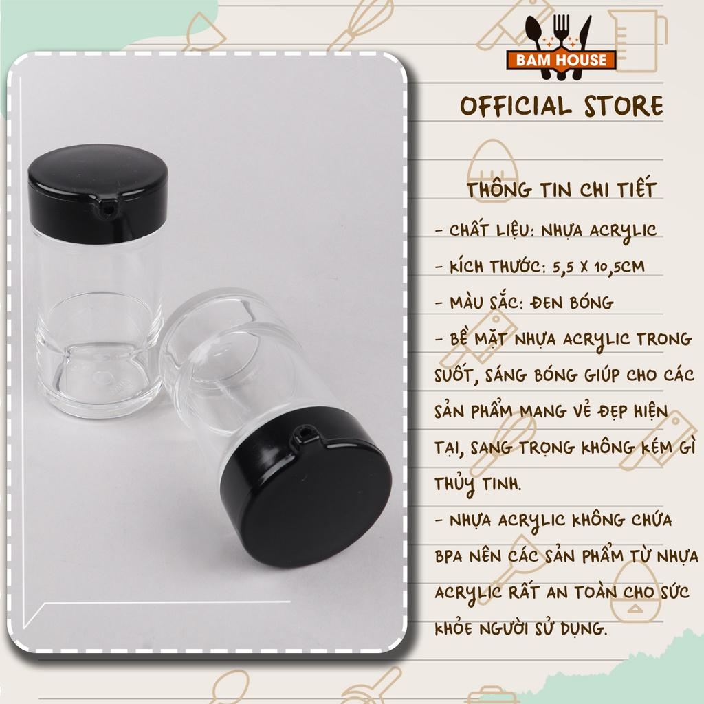 Chai đựng nước chấm Bam House 150ml chất nhựa Melamine cao cấp CNC06 - Hủ đựng nước chấm