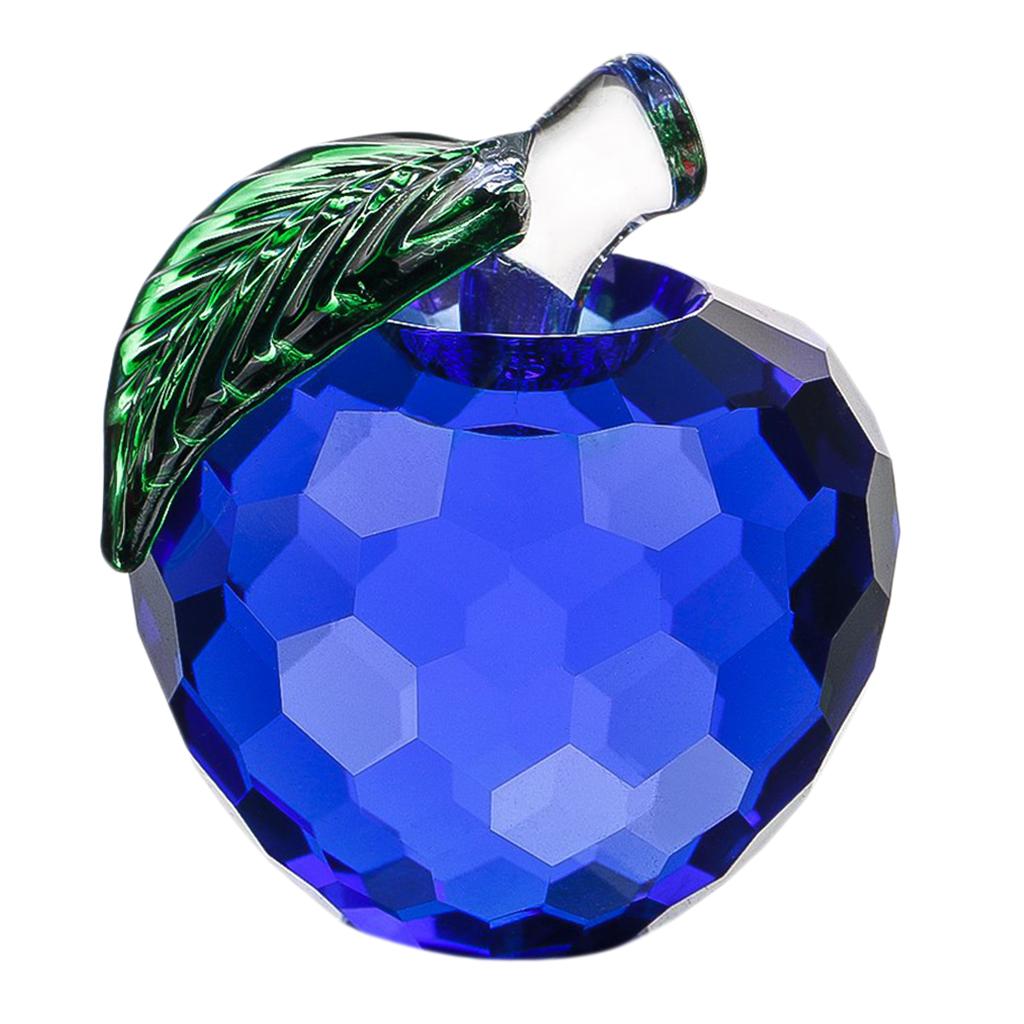 4x5.5cm Colorful Crystal Apple Handcraft Christmas Eve Souvenir