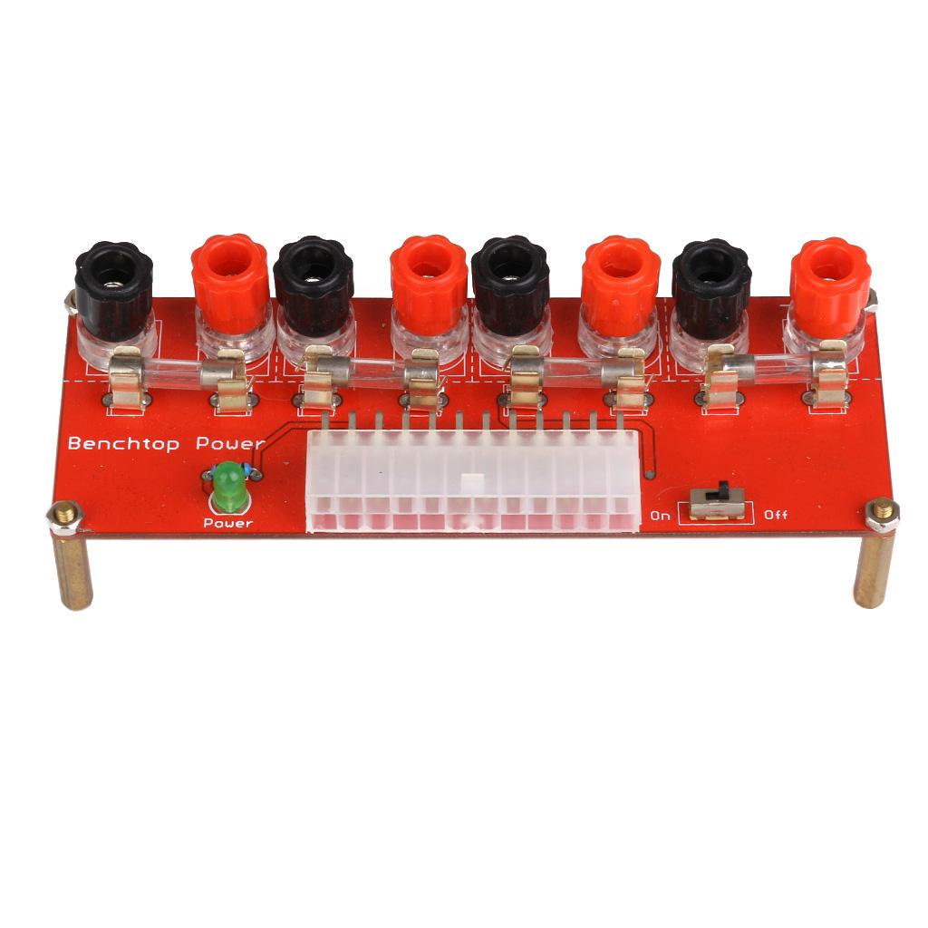 Generic 24Pins ATX Benchtop Power Board Computer Power Supply Breakout Adapter