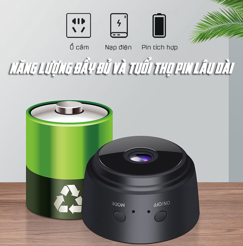 Camera An Ninh IP 1080P HD Không Dây Wifi 3Tech Little Stars Camera IR Camera Mini CCTV A9S