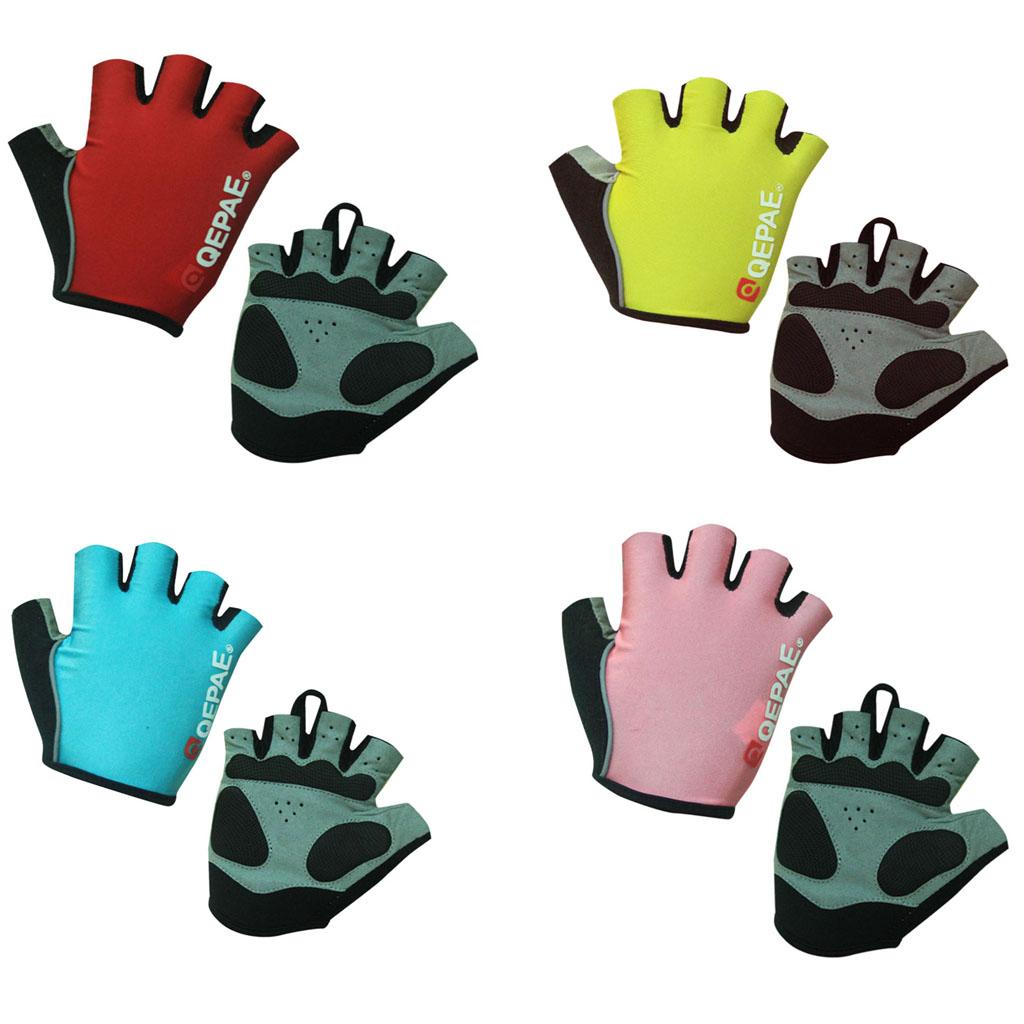 Outdoor Sports  Bike  Riding Cycling Gel Pad Reflective Half Finger Gloves