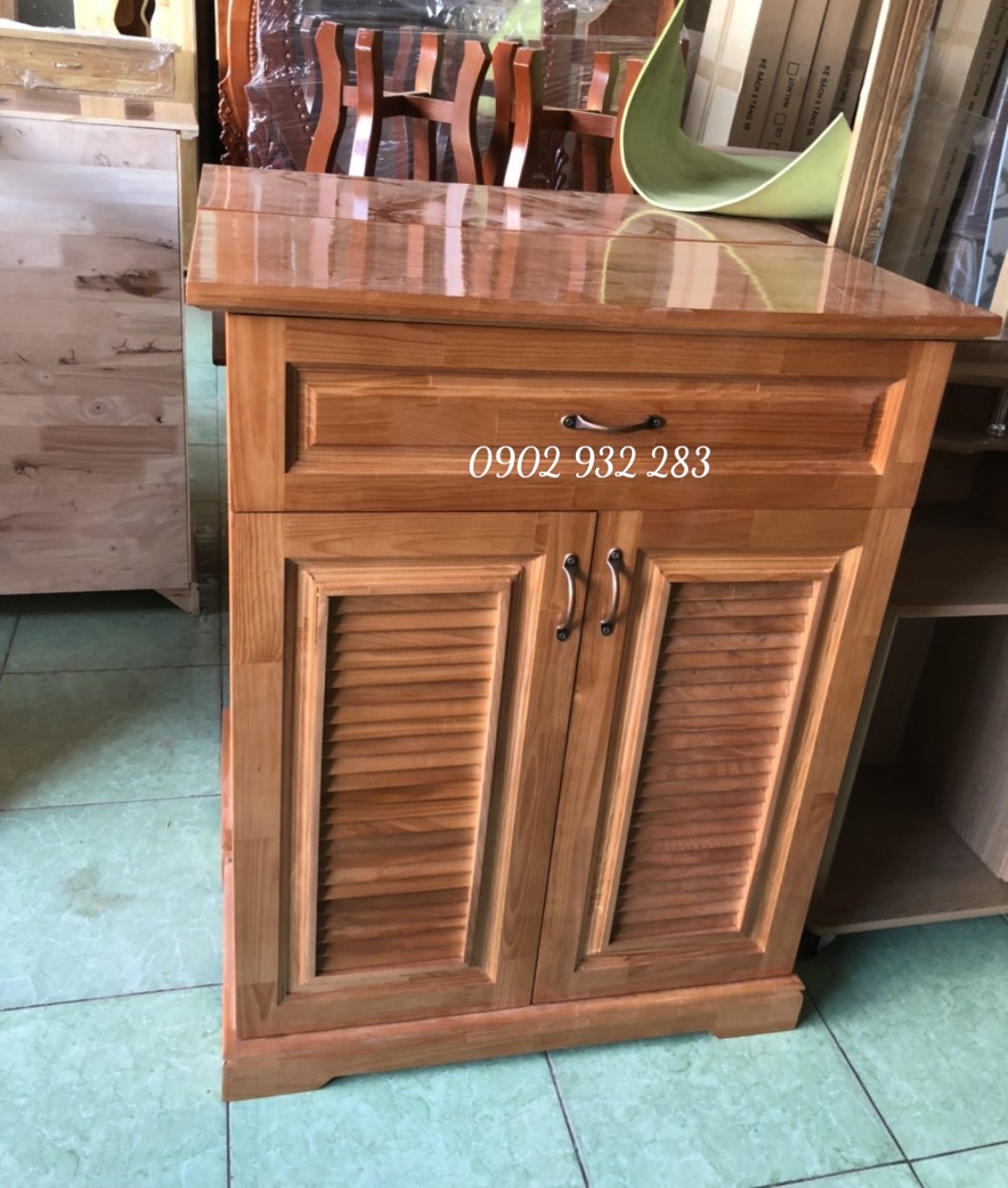 Tủ giày dép gỗ thông nhiều kích thước 100% gỗ tự nhiên TD03