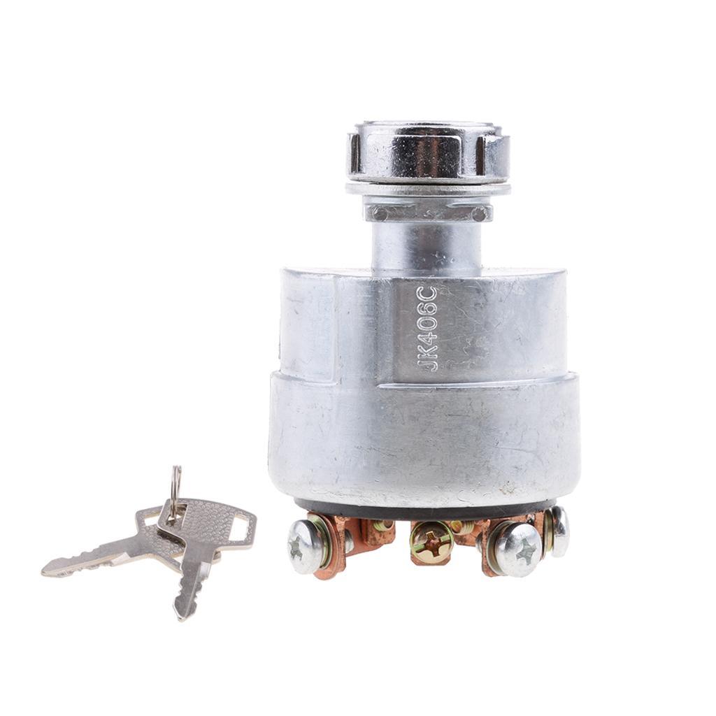 Universal Replacement Ignition Switch Cylinder With 2 Keys for Tractor