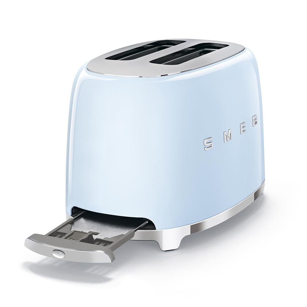 MÁY NƯỚNG BÁNH MÌ SMEG MÀU XANH TSF01PBEU/535.43.668 - HÀNG CHÍNH HÃNG