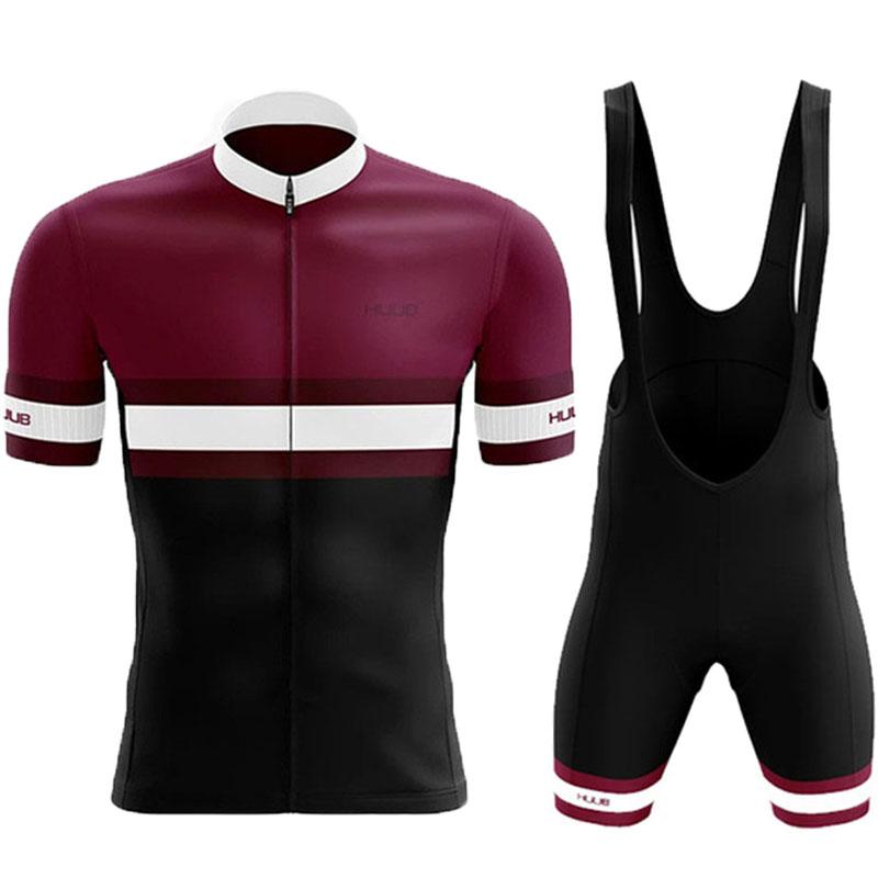 Mới 2023 Huub Team Cycling Jersey Short Sleeve Men Bi không Color: 8 Size: XS