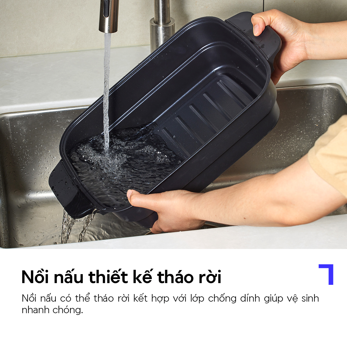 Nồi Điện Đa Năng LocknLock EJP261WHT Dung Tích 6L, Hàng Chính Hãng, Tùy Chỉnh Công Suất Và Hẹn Giờ - JoyMall