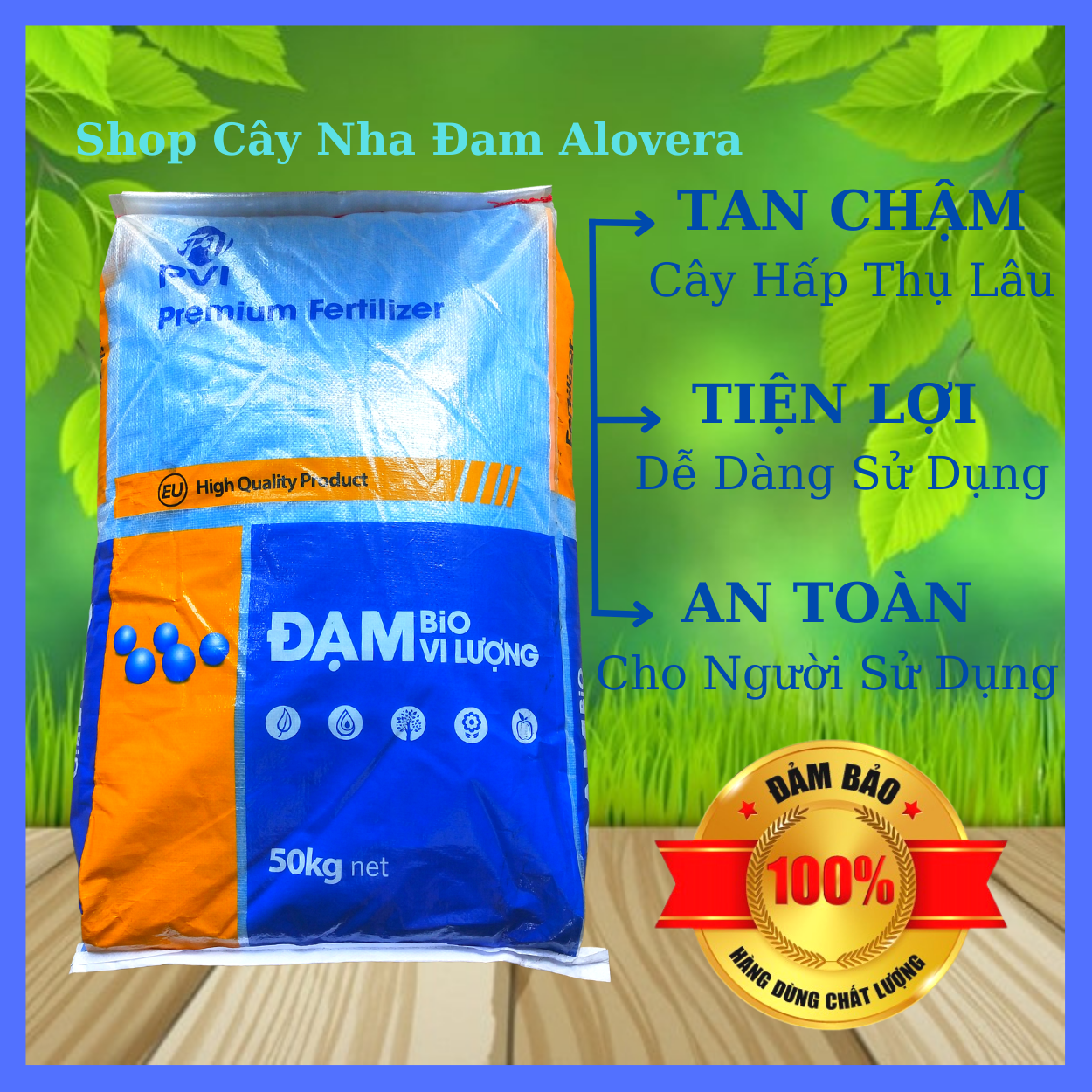 Phân Đạm Ure Xanh - Chuyên Rau Màu (1KG)