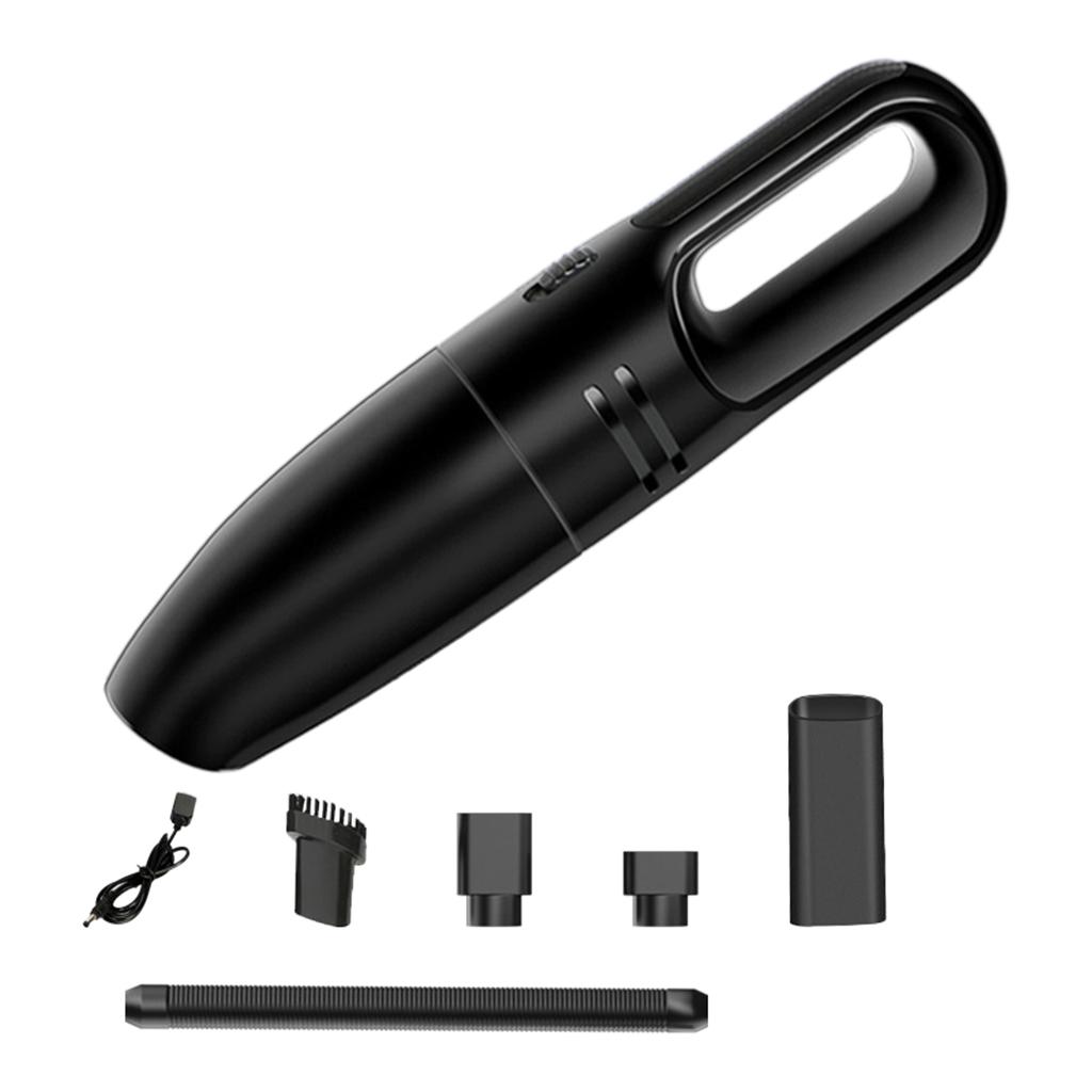 Hand Held Car Vacuum Cleaner Strong Suction Vacuum Duster USB Charging Gray