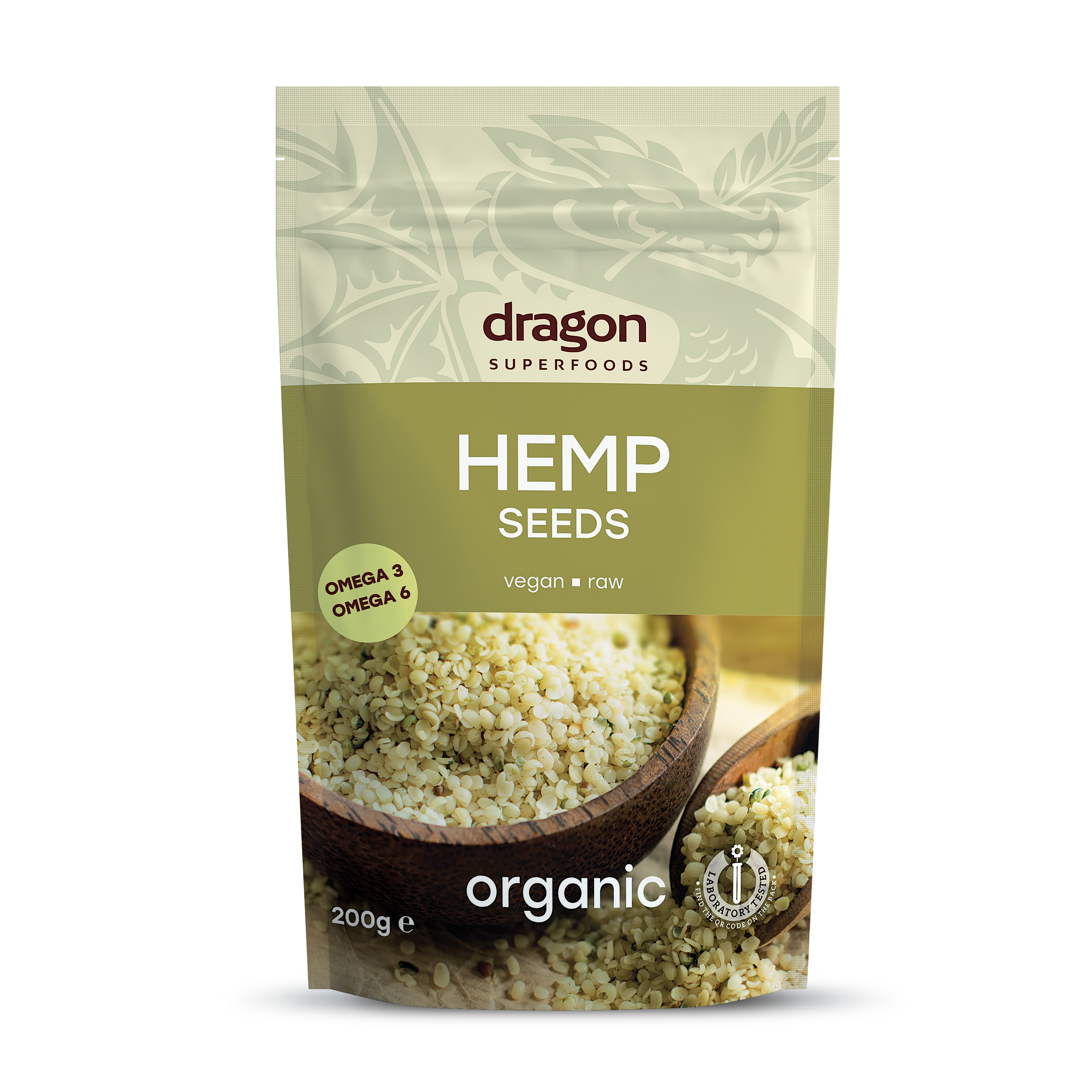 Hạt gai dầu hữu cơ Dragon superfoods 200gr Hemp seed Dragon superfoods 200gr