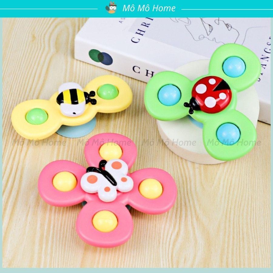 Set 3 con quay spinner cho bé, đồ chơi hình côn trùng dễ thương. Chất liệu an toàn cho trẻ