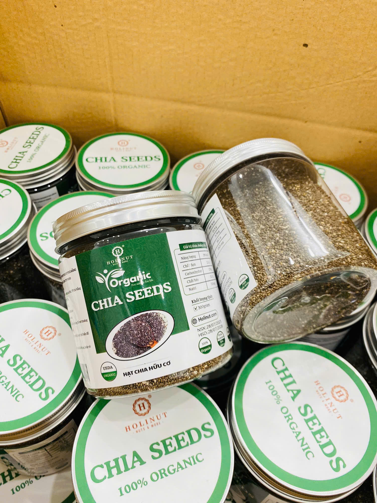 Hạt Chia Hữu Cơ - Organic Chia Seeds/ Thương hiệu Holinut