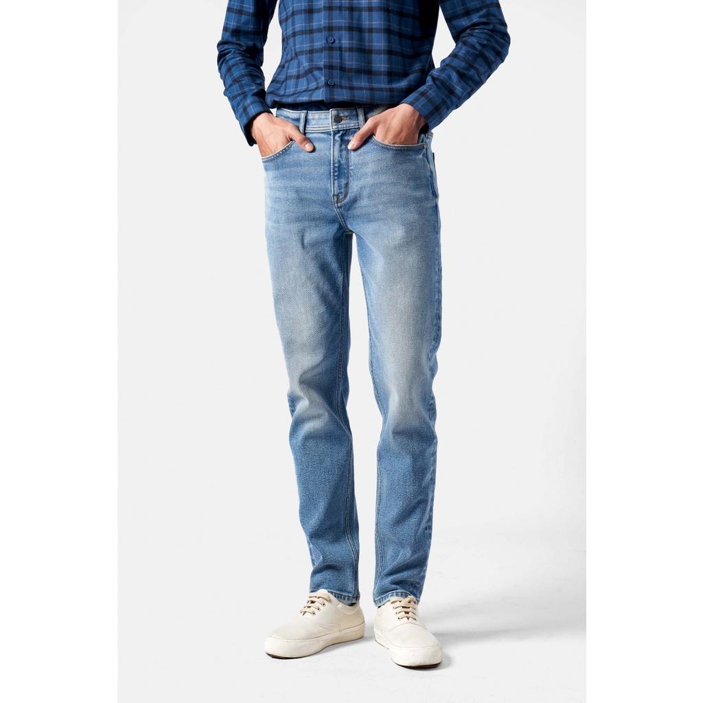 QUẦN JEAN TRƠN PREMIUM FORM SLIM - 10F22DPA024 | LASTORE MENSWEAR