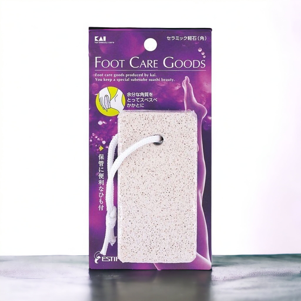 Đá Tự Nhiên Chà Gót Chân, Da Chết Kai Estiful Foot Care Goods 000HB0306 Chiết Xuất Đá Bọt Biển Từ Thiên Nhiên