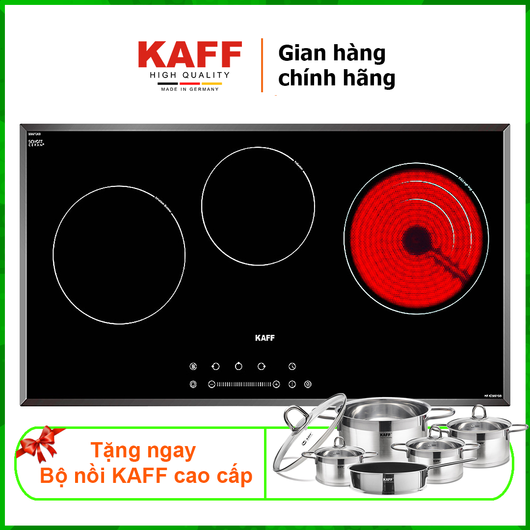 Bếp điện từ kết hợp hồng ngoại đa vùng nấu KAFF KF-IC5801SB - Sản phẩm chính hãng