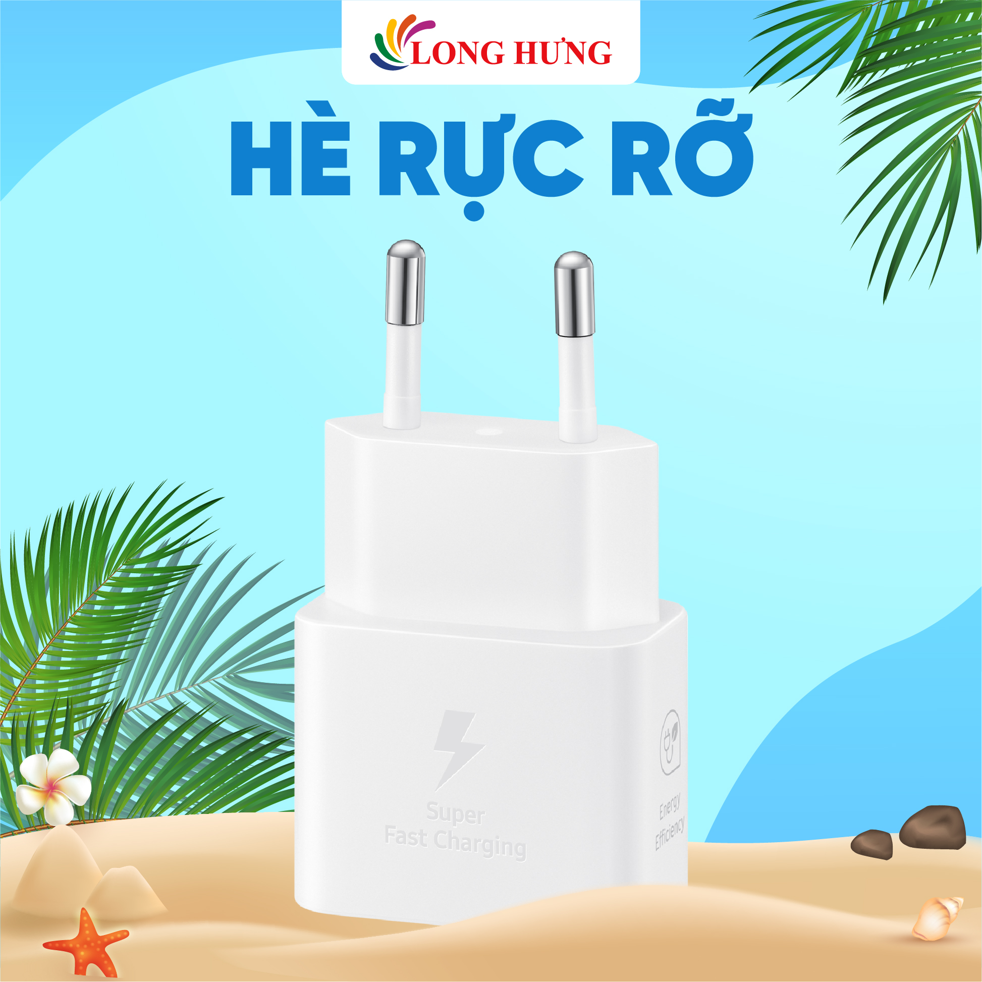 Cốc sạc Samsung Travel Adapter PD25W 1Type-C EP-T2510N - Hàng chính hãng