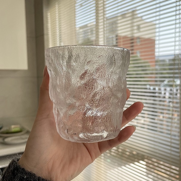 Ly thủy tinh decor chịu nhiệt vân nhám phong cách Hàn Quốc Cao Cấp